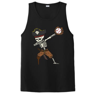 Pirate Skeleton Baseball Catcher Halloween PosiCharge Competitor Tank