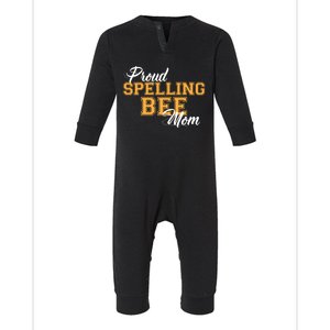 Proud Spelling Bee Mom For Proud Moms Of Spelling Bee Champs Gift Infant Fleece One Piece