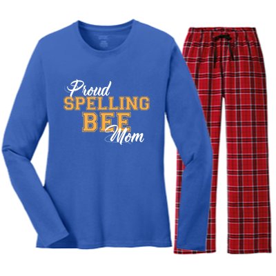 Proud Spelling Bee Mom For Proud Moms Of Spelling Bee Champs Gift Women's Long Sleeve Flannel Pajama Set 