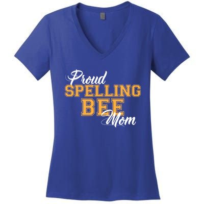 Proud Spelling Bee Mom For Proud Moms Of Spelling Bee Champs Gift Women's V-Neck T-Shirt