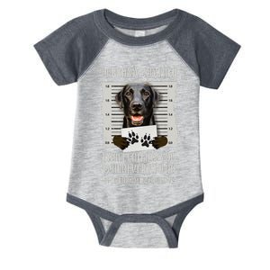 Personal Stalker Black Labrador Black Lab Infant Baby Jersey Bodysuit