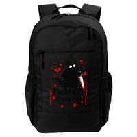 Problem Solved Bloody Funny Black Cat With Knife Cat Lovers Daily Commute Backpack