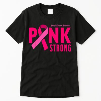 Pink Strong Breast Cancer Awareness Tall T-Shirt