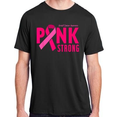 Pink Strong Breast Cancer Awareness Adult ChromaSoft Performance T-Shirt