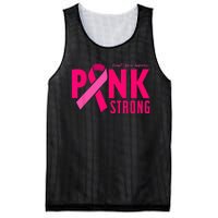 Pink Strong Breast Cancer Awareness Mesh Reversible Basketball Jersey Tank