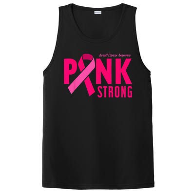 Pink Strong Breast Cancer Awareness PosiCharge Competitor Tank