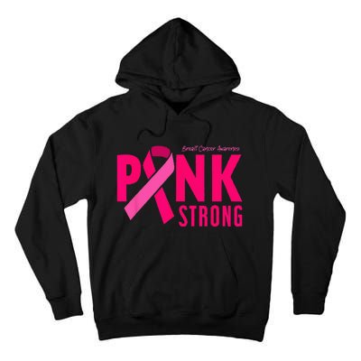 Pink Strong Breast Cancer Awareness Tall Hoodie