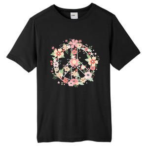 Peace Sign Bright Colorful Flowers 60s 70s Hippie Costume Tall Fusion ChromaSoft Performance T-Shirt