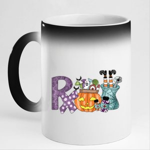 Pharmacy Squad Boo Crew Pharmacist Pharmacy Tech Halloween 11oz Black Color Changing Mug