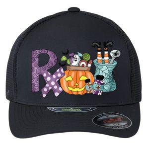 Pharmacy Squad Boo Crew Pharmacist Pharmacy Tech Halloween Flexfit Unipanel Trucker Cap