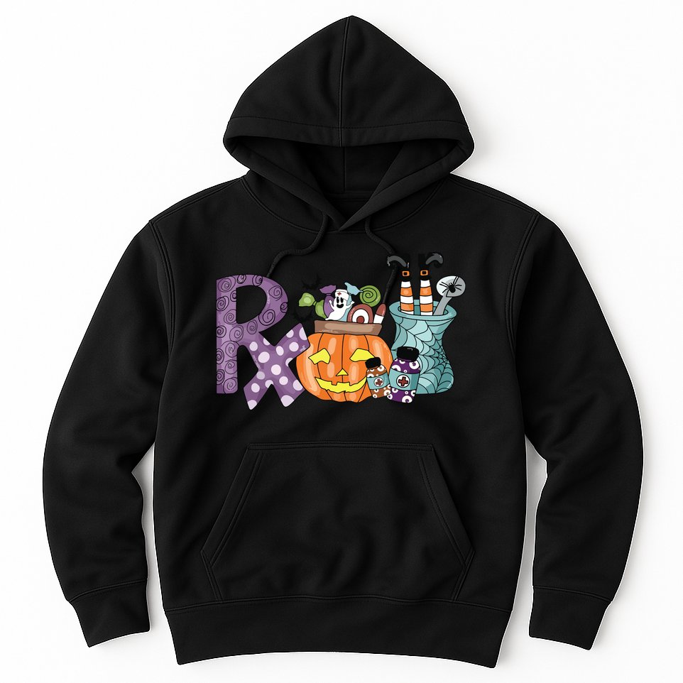 Pharmacy Squad Boo Crew Pharmacist Pharmacy Tech Halloween Hoodie