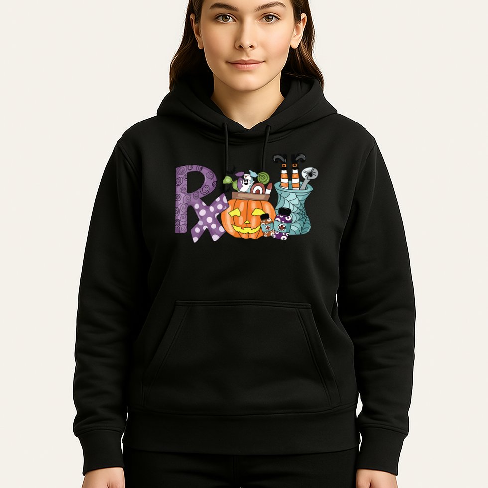 Pharmacy Squad Boo Crew Pharmacist Pharmacy Tech Halloween Hoodie