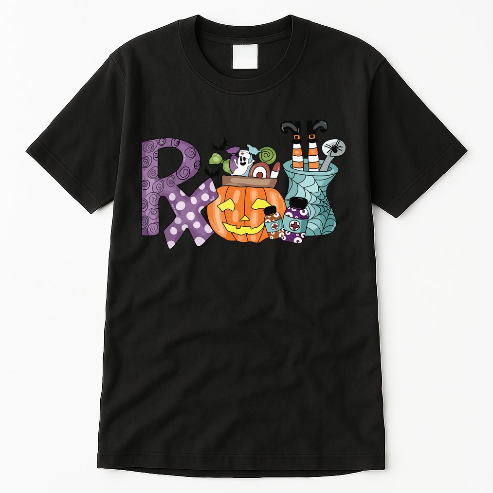Pharmacy Squad Boo Crew Pharmacist Pharmacy Tech Halloween Tall T-Shirt