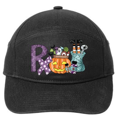 Pharmacy Squad Boo Crew Pharmacist Pharmacy Tech Halloween 7-Panel Snapback Hat