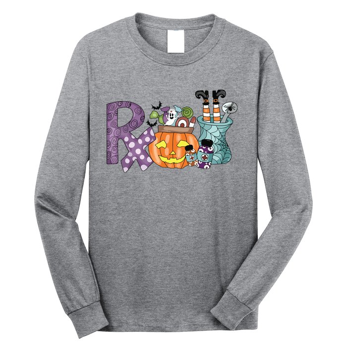 Pharmacy Squad Boo Crew Pharmacist Pharmacy Tech Halloween Long Sleeve Shirt