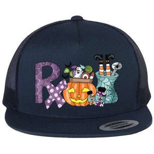 Pharmacy Squad Boo Crew Pharmacist Pharmacy Tech Halloween Flat Bill Trucker Hat