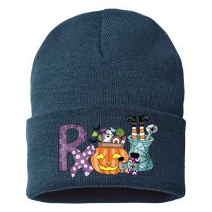 Pharmacy Squad Boo Crew Pharmacist Pharmacy Tech Halloween Sustainable Knit Beanie