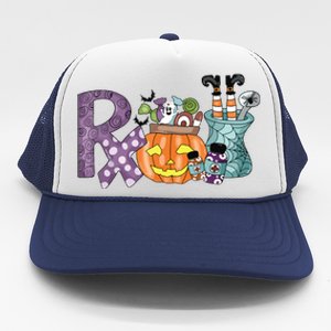 Pharmacy Squad Boo Crew Pharmacist Pharmacy Tech Halloween Trucker Hat