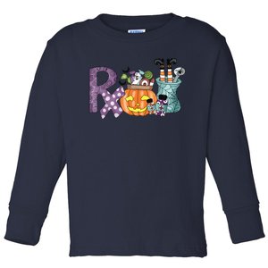 Pharmacy Squad Boo Crew Pharmacist Pharmacy Tech Halloween Toddler Long Sleeve Shirt