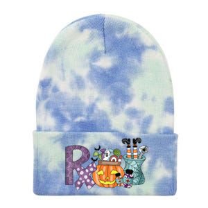 Pharmacy Squad Boo Crew Pharmacist Pharmacy Tech Halloween Tie Dye 12in Knit Beanie