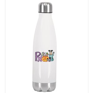 Pharmacy Squad Boo Crew Pharmacist Pharmacy Tech Halloween Stainless Steel Insulated Water Bottle