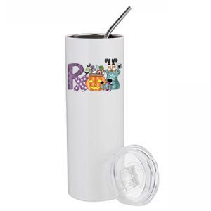 Pharmacy Squad Boo Crew Pharmacist Pharmacy Tech Halloween Stainless Steel Tumbler