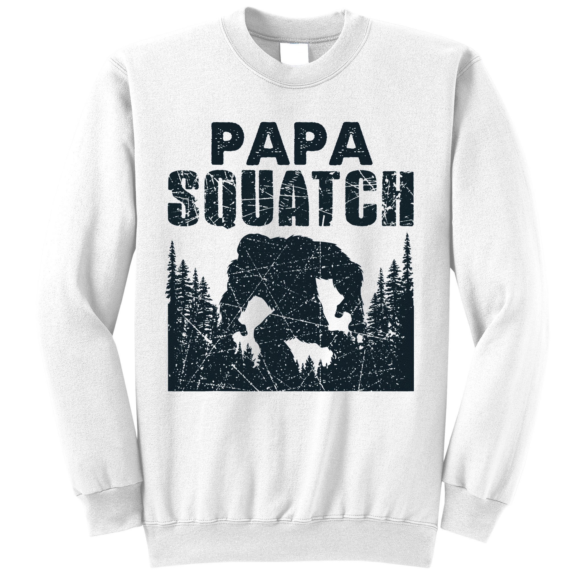 Papa Squatch Bigfoot Dad Father's Day Sweatshirt