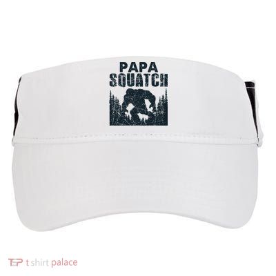 Papa Squatch Bigfoot Dad Father's Day Adult Drive Performance Visor