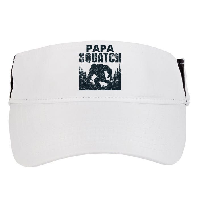 Papa Squatch Bigfoot Dad Father's Day Adult Drive Performance Visor