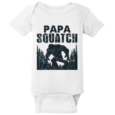 Papa Squatch Bigfoot Dad Father's Day Baby Bodysuit