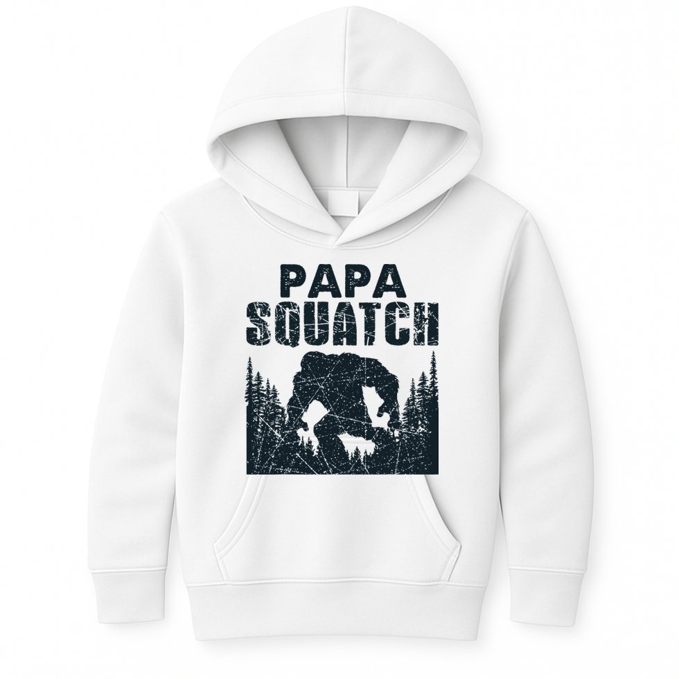 Papa Squatch Bigfoot Dad Father's Day Kids Hoodie