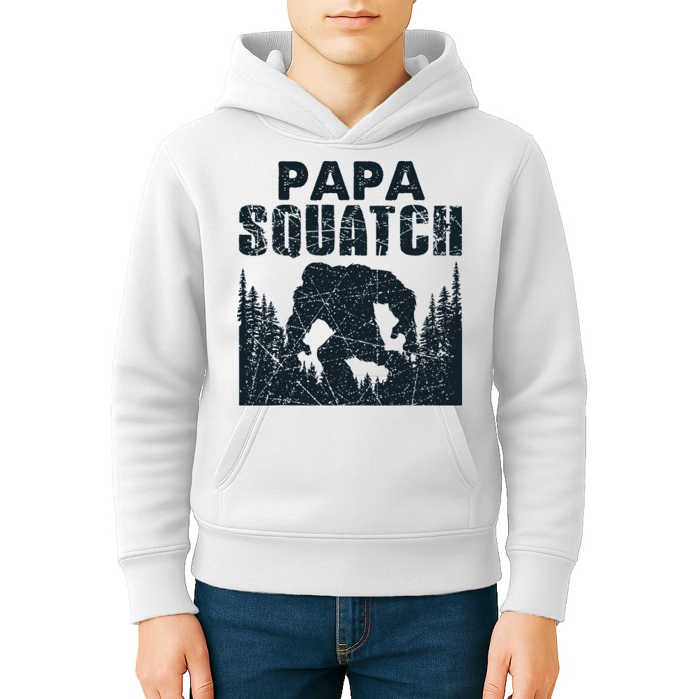 Papa Squatch Bigfoot Dad Father's Day Kids Hoodie