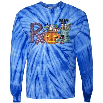 Pharmacy Squad Boo Crew Pharmacist Pharmacy Tech Halloween Gift Tie-Dye Long Sleeve Shirt