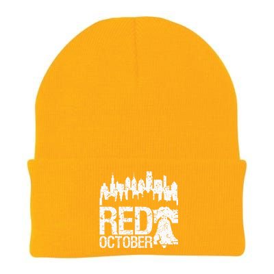 Philly Skyline Baseball Cap Vintage Red October Design Knit Cap Winter Beanie