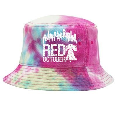 Philly Skyline Baseball Cap Vintage Red October Design Tie-Dyed Bucket Hat