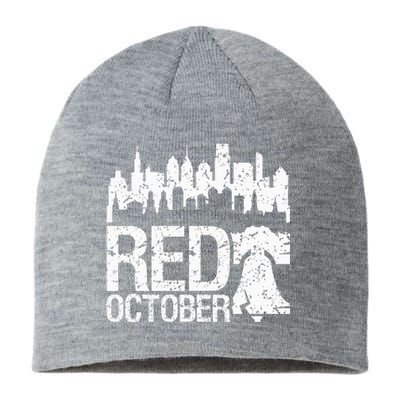 Philly Skyline Baseball Cap Vintage Red October Design Sustainable Beanie