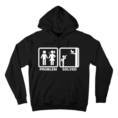 Problem Solved Birdwatching Birding Hoodie