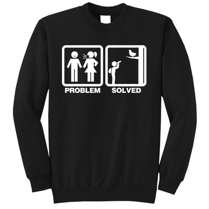 Problem Solved Birdwatching Birding Sweatshirt