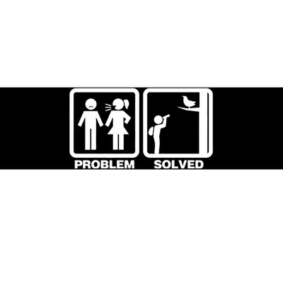 Problem Solved Birdwatching Birding Bumper Sticker