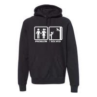 Problem Solved Birdwatching Birding Premium Hoodie