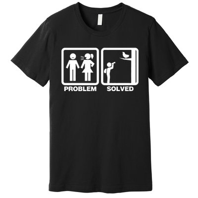 Problem Solved Birdwatching Birding Premium T-Shirt