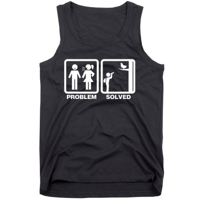 Problem Solved Birdwatching Birding Tank Top