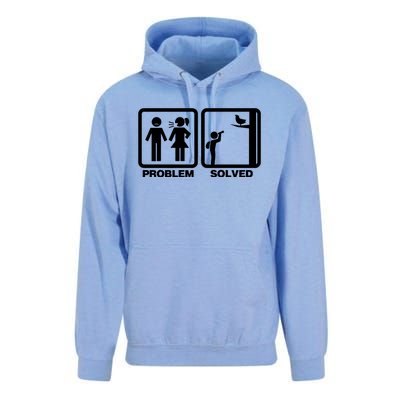 Problem Solved Birdwatching Birding Unisex Surf Hoodie