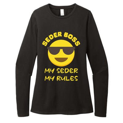 Passover Seder Boss My Rules Jewish Funny PESACH Matzah Womens CVC Long Sleeve Shirt