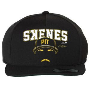 Paul Skenes Backwards K Pittsburgh Baseball Wool Snapback Cap