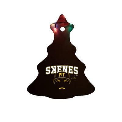 Paul Skenes Backwards K Pittsburgh Baseball Ceramic Tree Ornament