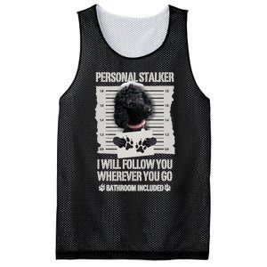 Personal Stalker Black Standard Poodle Sweatshirt Mesh Reversible Basketball Jersey Tank