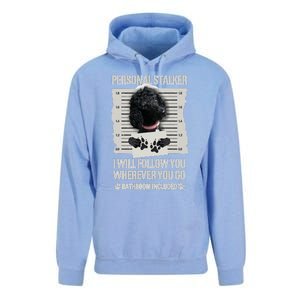 Personal Stalker Black Standard Poodle Sweatshirt Unisex Surf Hoodie