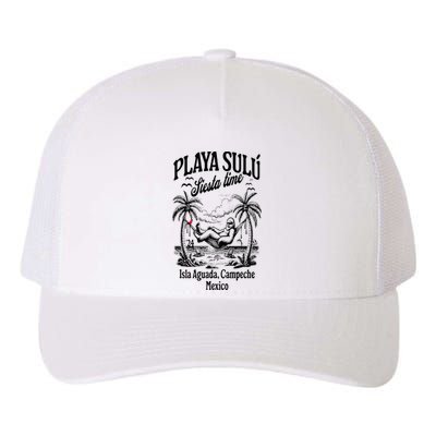 Playa Sulu Bigfoot Siesta Time 24 Paraiso Familiar Yupoong Adult 5-Panel Trucker Hat