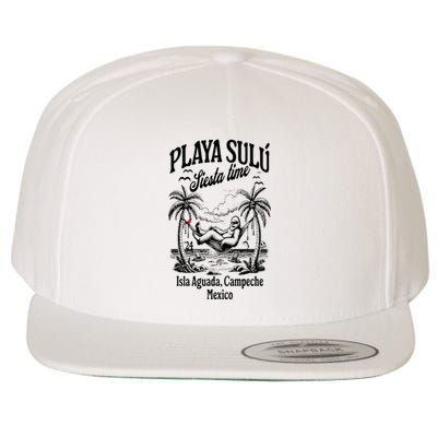 Playa Sulu Bigfoot Siesta Time 24 Paraiso Familiar Wool Snapback Cap